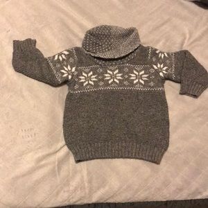 Grey winter sweater